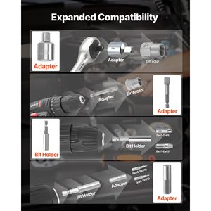 Set di 49 Pezzi per Estrazione Dadi e Bulloni con Custodia Solida, Pratico Estrattore di Viti - Product Image 5