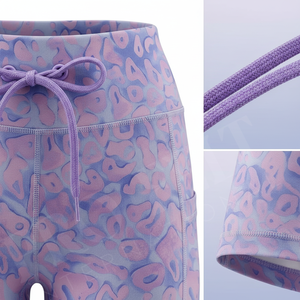 Shorts de sport personnalisés de qualité supérieure, sans couture, extensibles, respirants, pour fitness, yoga, cyclisme, vêtements de sport OEM - Product Image 4