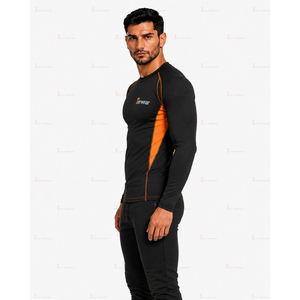 T-shirt de compression à manches longues pour hommes MMA, 220 GSM, polyester et élasthanne, Rash Guard, séchage rapide, extensible, coupe ajustée, entraînement, gym, OEM, personnalisable - Product Image 5