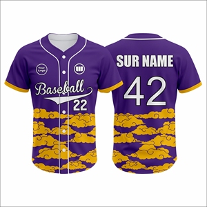 Custom 100% Polyester <b>Baseball</b> Jersey <b>Set</b> Low MOQ Fast Production Breathable Quick Dry Team Uniform OEM Supply USA Market - Product Image 6