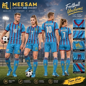 Maillot de football unisexe à col en V, manches courtes, rayé jaune et blanc, imprimé par sublimation, anti-humidité, coupe athlétique - Product Image 5