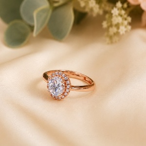 Glamorous High Quality Gold Plated CZ Stylish <b>Adjustable</b> <b>Ring</b> For Function And Wedding Wear Collection For Women and Girls - Product Image 1
