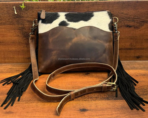 กระเป๋าสะพายพาดลำตัวหนังวัวสำหรับผู้หญิงกระเป๋าสะพายข้างทำจากหนังแท้แฟชั่นคุณภาพสูงสำหรับ2025 - Product Image 2