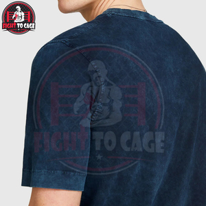 T-shirts décontractés à manches courtes pour hommes, couleur unie, col rond, design simple, effet délavé, tissu premium, tendance, OEM ODM - Product Image 6