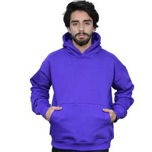 Sudaderas con Capucha Bordadas de Poliéster y Algodón para Hombre, Sudadera Azul Premium Informal, Corte Holgado, Manga Larga, Cómoda - Product Image 2