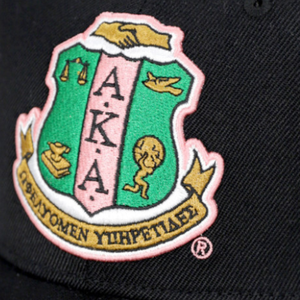 AKA Crest Black Ball <b>Cap</b> Adjustable Strap Hat Embroidered Logo Baseball <b>Cap</b> Classic <b>Women</b> Men Casual Fashion Headwear Gift Idea - Product Image 3