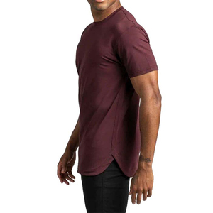 T-shirt de sport personnalisé pour homme, 100 % polyester, respirant, séchage rapide, coupe ajustée, logo imprimé sur le devant, effet délavé, anti-plis - Product Image 3