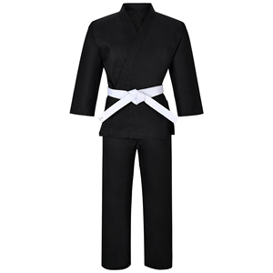 Uniforme de Jiu-Jitsu unisexe en coton léger, respirant, nouveau design pour les arts martiaux, style pakistanais, vêtements de karaté noirs - Product Image 5