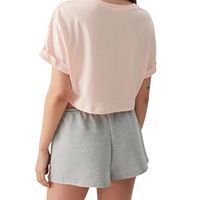 Pantalones Cortos de Algodón para Mujer, Cintura Elástica con Cordón, Casuales de Verano, Personalizables con Logotipo, Venta al Por Mayor OEM
