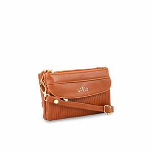 กระเป๋าแขน P97646ลำลองสีน้ำตาล - Product Image 2