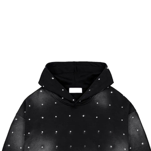 เสื้อฮู้ดดี้ผู้ชายแบบมีคริสตัลประดับ ดีไซน์พรีเมียมสั่งทำได้ ราคาถูก ดีไซน์ล่าสุด แฟชั่นใหม่ ล้างสีแบบแอซิดวอช สำหรับผู้ใหญ่ - Product Image 4