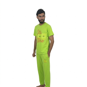 Wholesale New Men's Summer Breathable Print T-shirt <b>Pants</b> Set Casual Fashion T Shirt And Trouser Set - Product Image 5