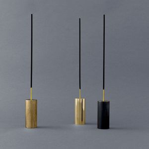 Support d'encens minimaliste en laiton fait main, brûleur de bâtonnets de luxe, décoration moderne pour la maison, cadeau, prix de gros - Product Image 1