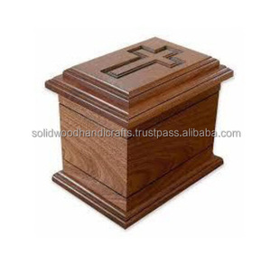 Urnas de cremación de madera para adultos Urnas de madera Urnas funerarias Tamaño personalizado Suministros funerarios - Product Image 4
