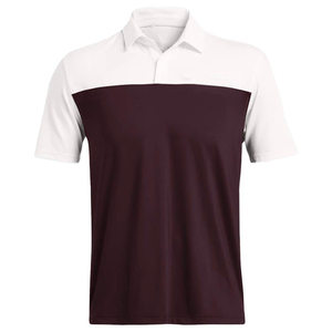 Polo pour homme à blocs de couleur, manches courtes, tricoté, coupe classique, design uni, style décontracté, bleu marine et blanc - Product Image 5