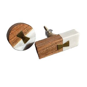 มือจับประตูหินอ่อนสีน้ำตาล ทำมือ กันน้ำ คุณภาพสูง ขัดเงา มือจับลิ้นชัก เฟอร์นิเจอร์ ดึงเปิด-ปิด  สไตล์น่ารัก มือจับตู้ - Product Image 1