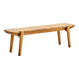 Banco de Madera de Teca Sólida para Exteriores, Resistente a la Intemperie, Asientos de Jardín para Patio y Hotel, Muebles de Banco de Madera Sostenible Modernos - Product Image 1