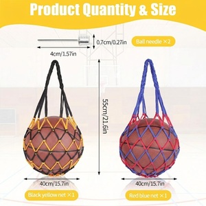 Produit fiable, accessoires pour ballons de sport, filets pour ballons, matériau en nylon épaissi, construction durable, utilisation à long terme, filet pour ballons - Product Image 4