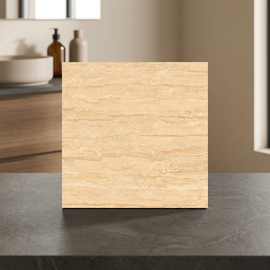 Carreaux de porcelaine brillants Dyna Pearl 600x600mm, imitation bois massif, design de sol poli de qualité supérieure, 20mm, pour salle de bain, extérieur, adhésif - Product Image 4