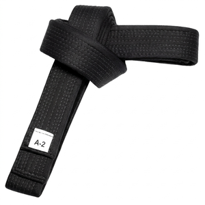 Ceinture noire de BJJ pour adultes, jeunes et unisexe, équipement d'arts martiaux, ceinture de BJJ de qualité supérieure - Product Image 1