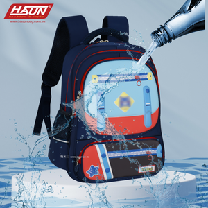 กระเป๋าเป้นักเรียนกันน้ำ โพลีเอสเตอร์ สำหรับนักเรียนประถม แบบ unisex ปิดซิป สีสันสดใส ช่องใส่ของหลายช่อง รับออกแบบโลโก้ ขนาด 20-36 ลิตร - Product Image 6