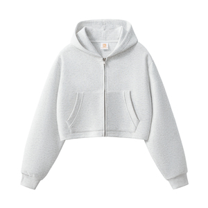Sudadera con capucha extragrande de alta calidad para hombre, lisa, con cremallera, unisex, de color sólido, 100% algodón, felpa francesa, informal. - Product Image 4