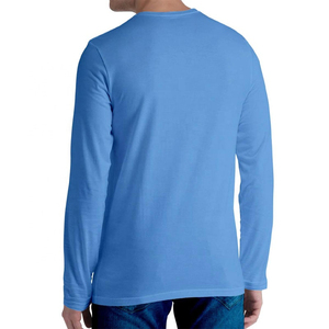 เสื้อยืดแขนยาวแฟชั่นลำลอง ผ้าฝ้ายถัก 100% รับออกแบบพิมพ์ลายตามสั่ง ขายส่ง สวมใส่สบาย ระบายอากาศได้ดี แห้งเร็ว สำหรับผู้ชาย - Product Image 5