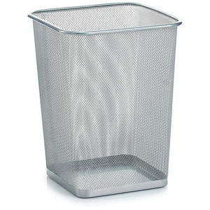 Cubo de Basura Creativo de Metal Galvanizado con Tapa, Cubo de Basura de Acero para Interiores y Exteriores, Cubo de Almacenamiento de Papel y Residuos para Cocina y Jardín con Asas - Product Image 6