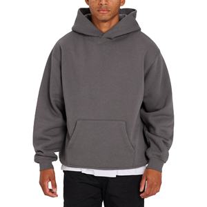 Sudadera con Capucha Extra Grande de Algodón y Felpa para Hombre, Diseño Personalizado de Alta Calidad, Hombros Caídos, Sudadera Extra Grande y Gruesa para Hombre - Product Image 1