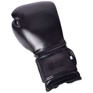 Guantes de Boxeo Negros de Piel Genuina 100% de Primera Calidad OEM, Guantes Personalizados para Sparring, Guantes de Entrenamiento de Boxeo CP-BG-47 - Product Image 6