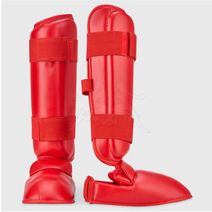 สนับแข้งหนังแท้รุ่นขายดีประจำปี 2026 สำหรับมวย MMA คุณภาพสูง พร้อมโลโก้สั่งทำพิเศษสำหรับมวยปล้ำ - Product Image 2