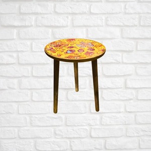 Mesa de comedor Hollo hecha a mano con madera maciza de mango en acabado natural, patas de comedor estilo retro e industrial para comedor. - Product Image 2