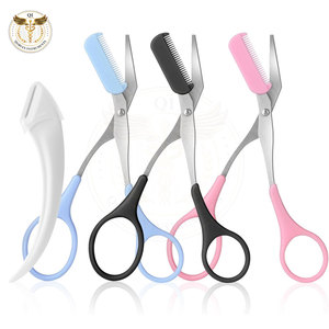 Ergonomic Grip Professional Eyebrow Scissors Beauty Care Best Quality Trimming Top Selling <b>Makeup</b> <b>Tool</b> - Product Image 1