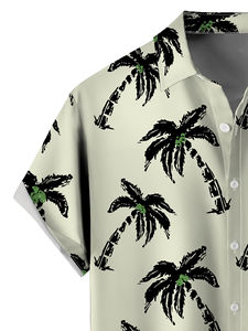 Chemises Hawaïennes en Satin Tricoté Personnalisées, Imprimées de Motifs Floraux et de Lettres, Respirantes, Séchage Rapide, Écologiques, Vente Chaude d'Été, Vente en Gros - Product Image 4