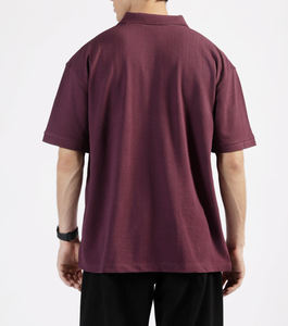 Camiseta Polo Lisa de Color Sólido, 100% Algodón de Alta Calidad, Personalizable con Impresión y Bordado, Logotipo OEM, para Hombre - Product Image 4