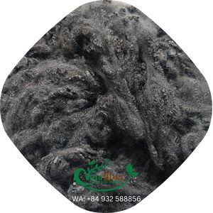 Vinafiber 3D SD Noir Fibres de polyester recyclé en fibres courtes GRS Matelas Non-tissé Qualité brute ignifuge - Product Image 6