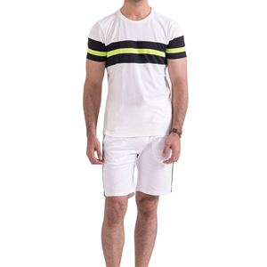 Camisa de Pijama Casual para Hombre, Gris Azul Marino, Manga Corta, Tejida, Ecológica, 100% Algodón, con Bolsillo en el Pecho, Transpirable, para Invierno - Product Image 4