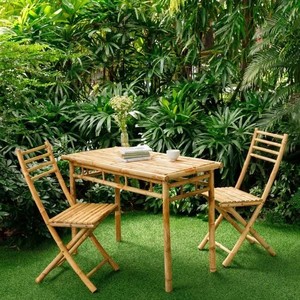 Natural <b>Bamboo</b> <b>Table</b> Dining <b>Table</b> Indoor Outdoor <b>Bamboo</b> Furniture Eco Friendly <b>Table</b> for Home Cafe Wholesale - Product Image 1