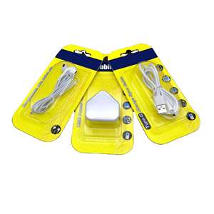 Custom Hanging Retail Packaging <b>Box</b> with Clear PVC Window for USB Data Cable, Charger & Earbuds - Product Image 2