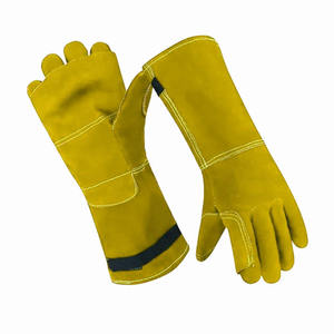Guantes de Soldadura de Piel de Vacuno con Diseño Nuevo y Logotipo Personalizado, Resistentes a la Abrasión, para Trabajo Pesado y Barbacoa - Product Image 3