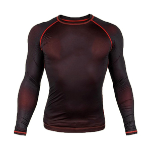 Chemise de compression pour homme sur mesure en gros avec motif imprimé, séchage rapide pour activités de plein air, manches courtes - Product Image 1