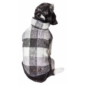 Cappotto Isolante Classico a Quadri per Cani in Nero, Abbigliamento per Animali Domestici - Product Image 3