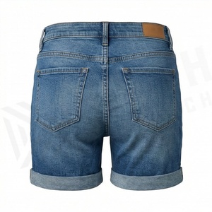 กางเกงยีนส์ขาสั้นผู้หญิงไซส์ใหญ่ ระบายอากาศได้ดี ผ้าฝ้าย ติดกระดุม ทรงบู้ตตี้ สีสันปรับแต่งได้ สไตล์สตรีทแวร์ - Product Image 2