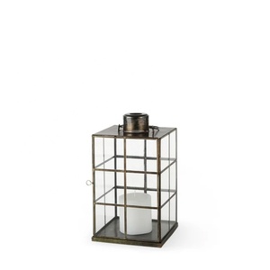 Trending Style Modern <b>Brass</b> Metal Framed Handmade Glass Candle Holder <b>Lanterns</b> for Home Decoration Christmas Easter - Product Image 3