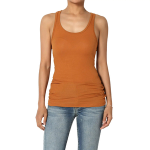 Débardeur sans manches personnalisé en coton de haute qualité pour femme, grande taille, motif uni, écologique, respirant, avec logo frontal, idéal pour l'été - Product Image 1