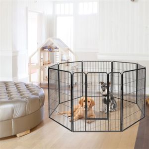 Recinto per Animali Domestici in Ferro Solido con Cancello - Impermeabile e Resistente - Product Image 4