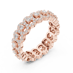 Flashdazz jewels Anillo de oro real de 14 quilates con centro de mesa de circonita cúbica ovalada - Product Image 2