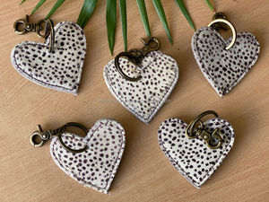 LLavero de piel de vaca, llavero de piel de vaca de leopardo, llaveros elegantes, llavero de piel auténtica, novedad - Product Image 4