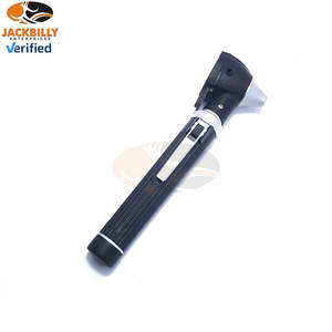 Set de Examen de Otoscopio de Fibra Óptica, Acero Inoxidable, Mini, Portátil, Color Negro, Instrumento Médico de Diagnóstico ORL MOL - Product Image 2