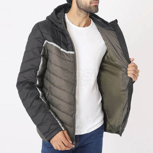 New Arrive Unique Design High Quality Custom Coated Stand Collar Quilted <b>Puffer</b> <b>Jacket</b> Men Low Cost <b>Cheap</b> Price - Product Image 5